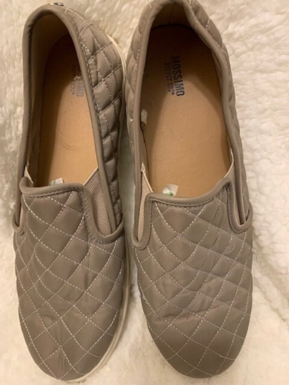 Mossimo Supply & CoSize 11 Mens Gray Slip On Shoes Fabric Elastic Sides